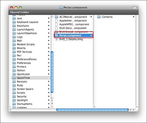 QuickTimeコンポーネント