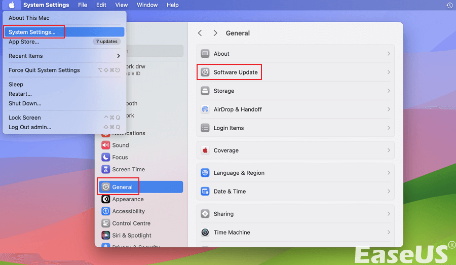 システム環境設定