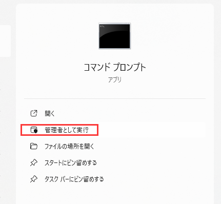 管理者として実行