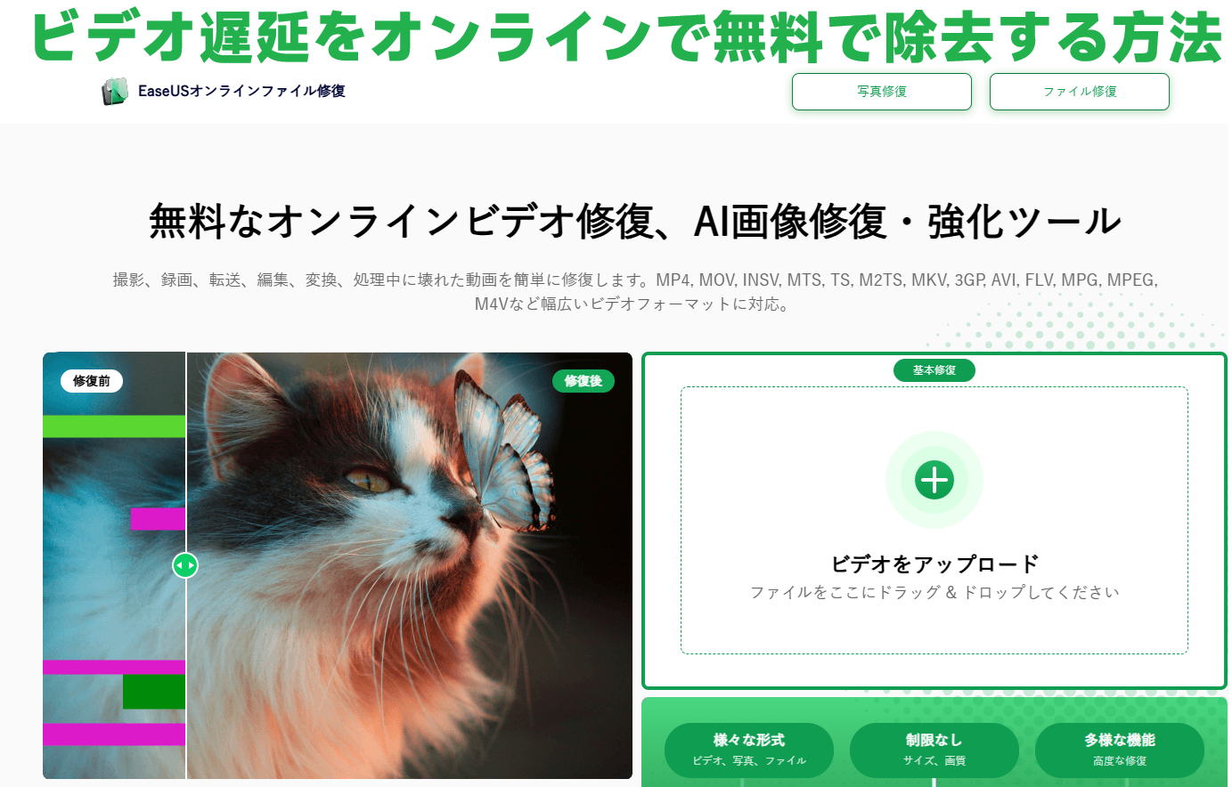 オンライン修復
