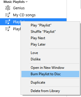 iTunesから音楽をCDに書き込む3