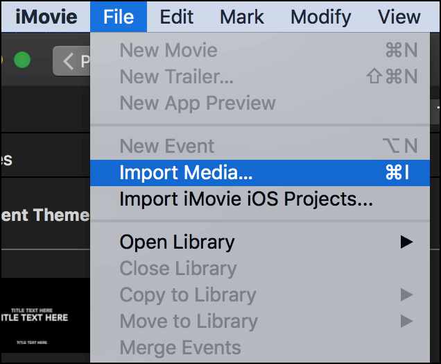 ファイルをインポート