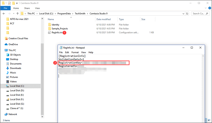 「PC」を使ってCamtasiaソフトウェアキーを探す7