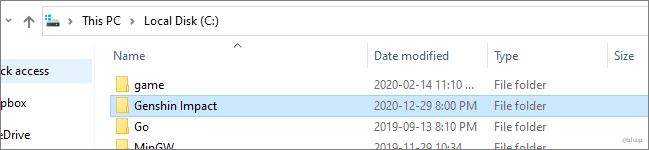原神のファイル
