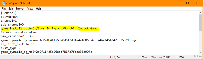 原神ファイルのパスを変更