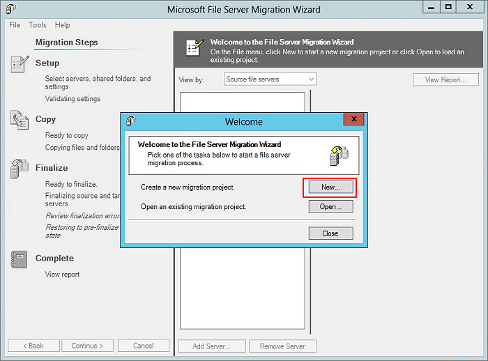 Microsoft Server Migration Toolkit の使い方1