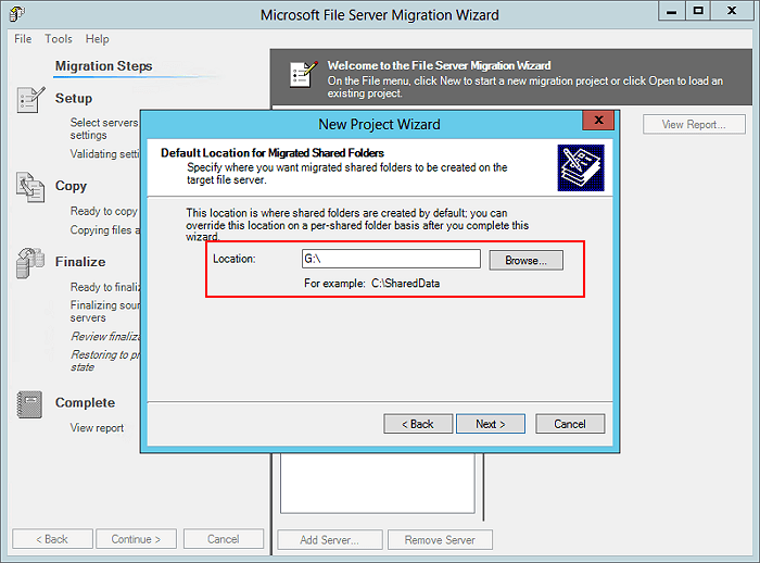 Microsoft Server Migration Toolkit の使い方4