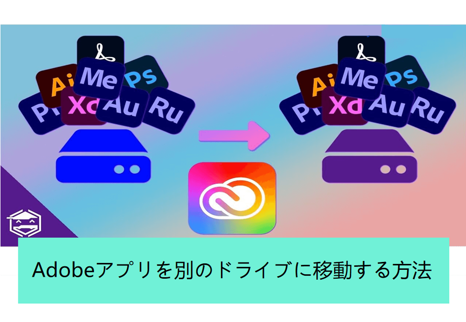 Adobeアプリを別のドライブに移動する方法