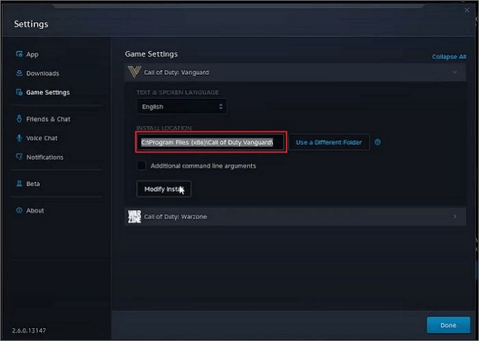 Call of Dutyファイルの移動法2