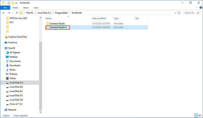 「PC」を使ってCamtasiaソフトウェアキーを探す6