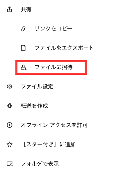 ドロップボックス以外のユーザーとの共有ファイル