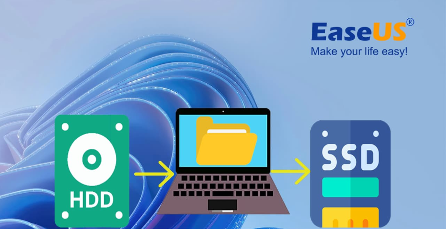 HDDからSSDノートパソコンにデータを転送する