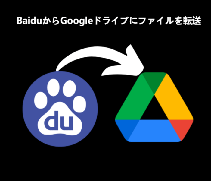 baiduからGoogleドライブに