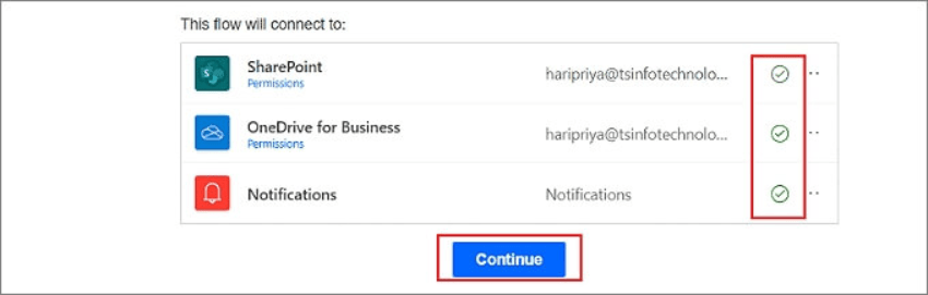 メールアドレスを追加して続行をクリック