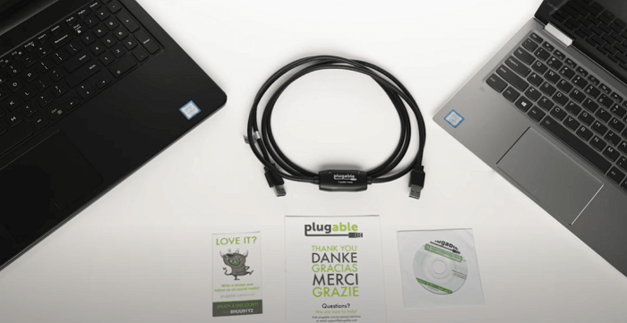 ケーブルによるファイル転送