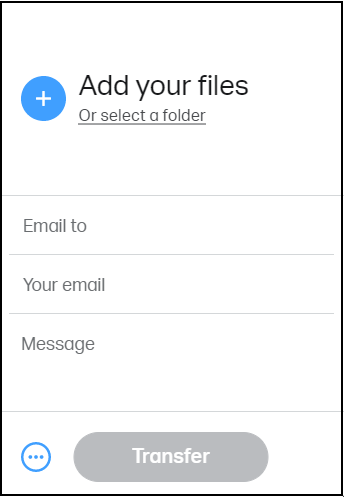 WeTransferクラウドにファイルを移動1
