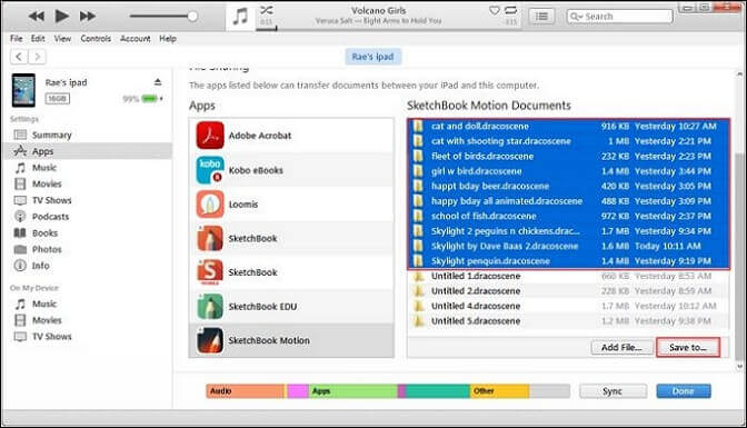SketchBookを別のデバイスに転送する方法2