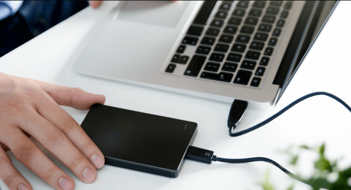 外付けHDDで大容量ファイルを転送