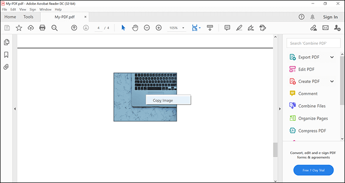 Adobe Readerで画像抽出ステップ2