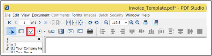 MacでPDFファイルにチェックボックスを追加する手順2