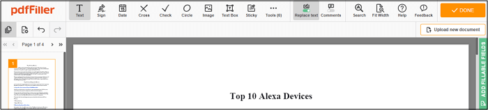 オンラインでPDFファイルにチェックボックスを挿入する方法
