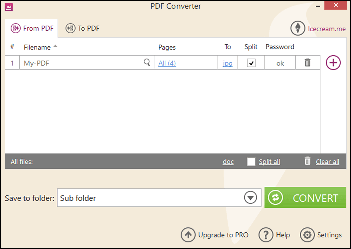 Icecream PDF Converter