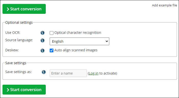 Online ConverterからテキストファイルをPDFへ変換する手順１