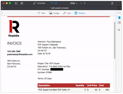 pdf expertの墨消しツールを使う