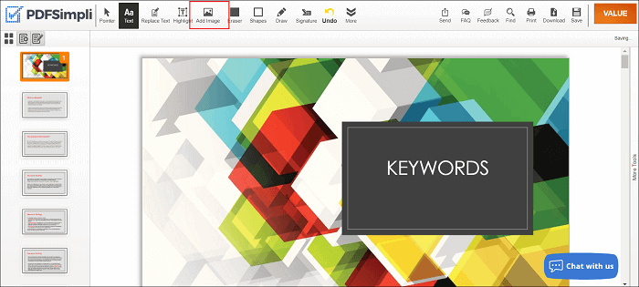 pdfsimpliで写真をPDFに追加するステップ4