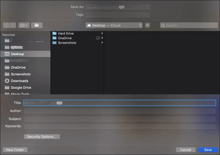 safariでPDFとして保存する最後のステップ