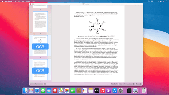 MacでPDFへスキャンする手順3