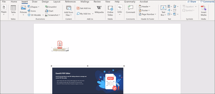 PDFファイルがワードの上に表示される