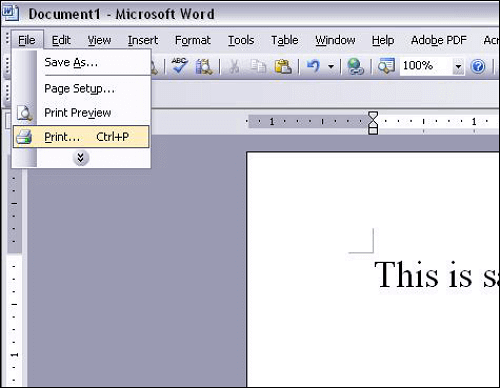 office 2003でWordをPDFに変換 ステップ2