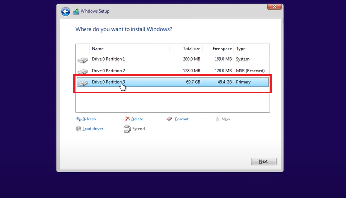 クローンなしでOSをSSDに移動する ステップ9