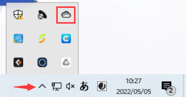 タスクバーからOneDriveを停止1