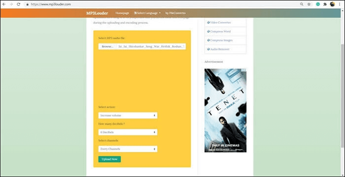 mp3louderオンラインツール
