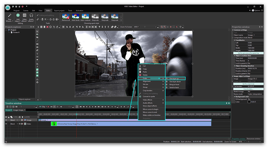 vsdc green screen removal