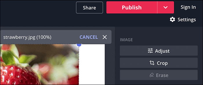 kapwingで動画をリサイズするステップ3