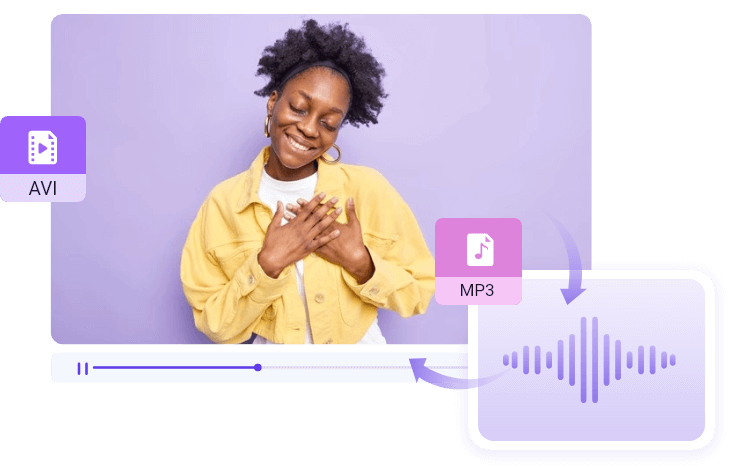 オーディオをビデオに変換